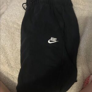 Nike Black Sweatpants with White Logo
